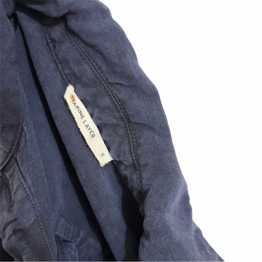Marine Layer Navy Blue Button-Up Jumpsuit - Picture 3 of 6